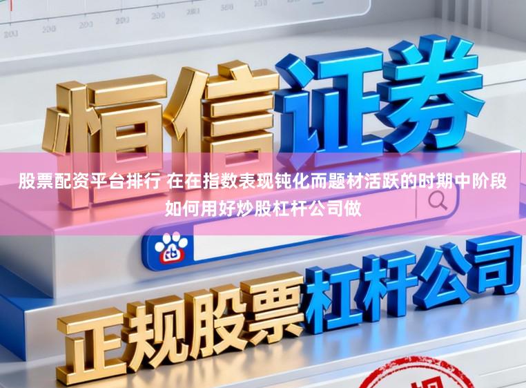 股票配资平台排行 在在指数表现钝化而题材活跃的时期中阶段如何用好炒股杠杆公司做