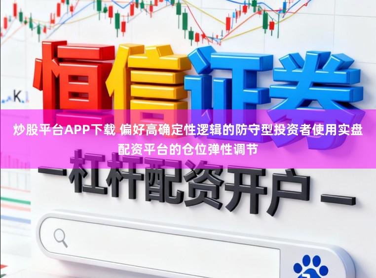 炒股平台APP下载 偏好高确定性逻辑的防守型投资者使用实盘配资平台的仓位弹性调节